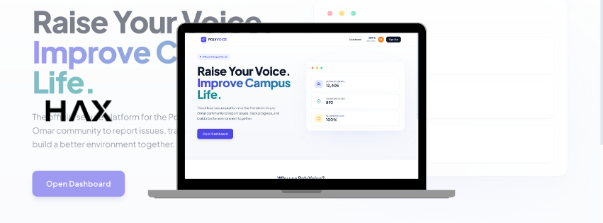 Polyvoice campus feedback dashboard interface