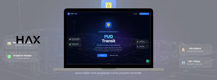 PUO Transit digital campus transport system interface
